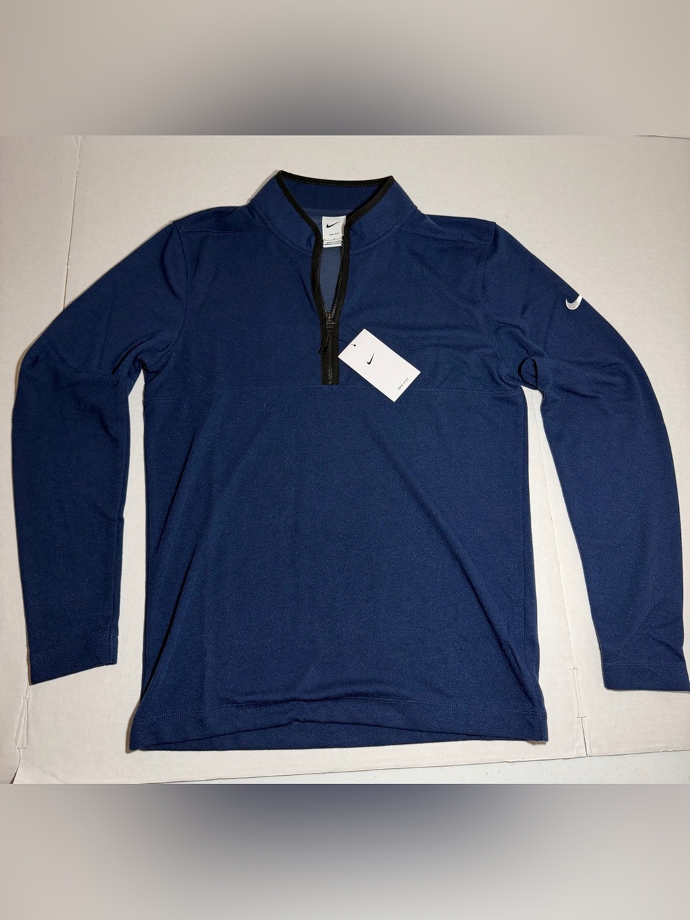 Nike Men's Navy Blue Quarter-Zip Jacket NWT Size S